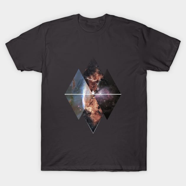 Cosmic Meditation Abstract Art T-Shirt by OurSimpleArts